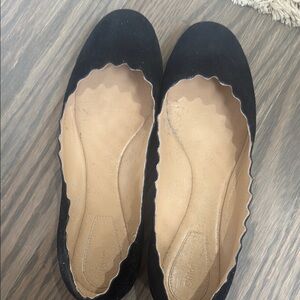 Chloe Black suede Women's Flats